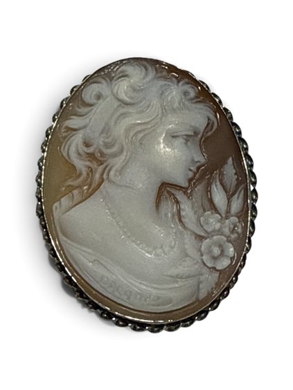 Brosche Mandile 1922 Dame Cammei  in Silber Conchiglia 2MSPCM35.14.26 - 2MSPCM35.14.26